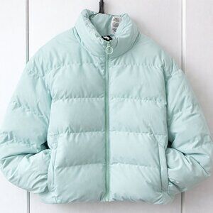 Gymshark Women’s Puffer Jacket Mint Green Pastel Size L